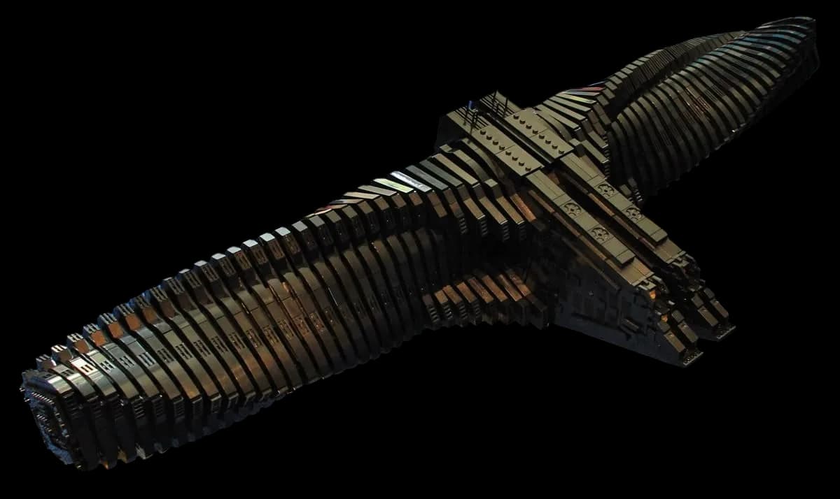 Large cruiser spaceship